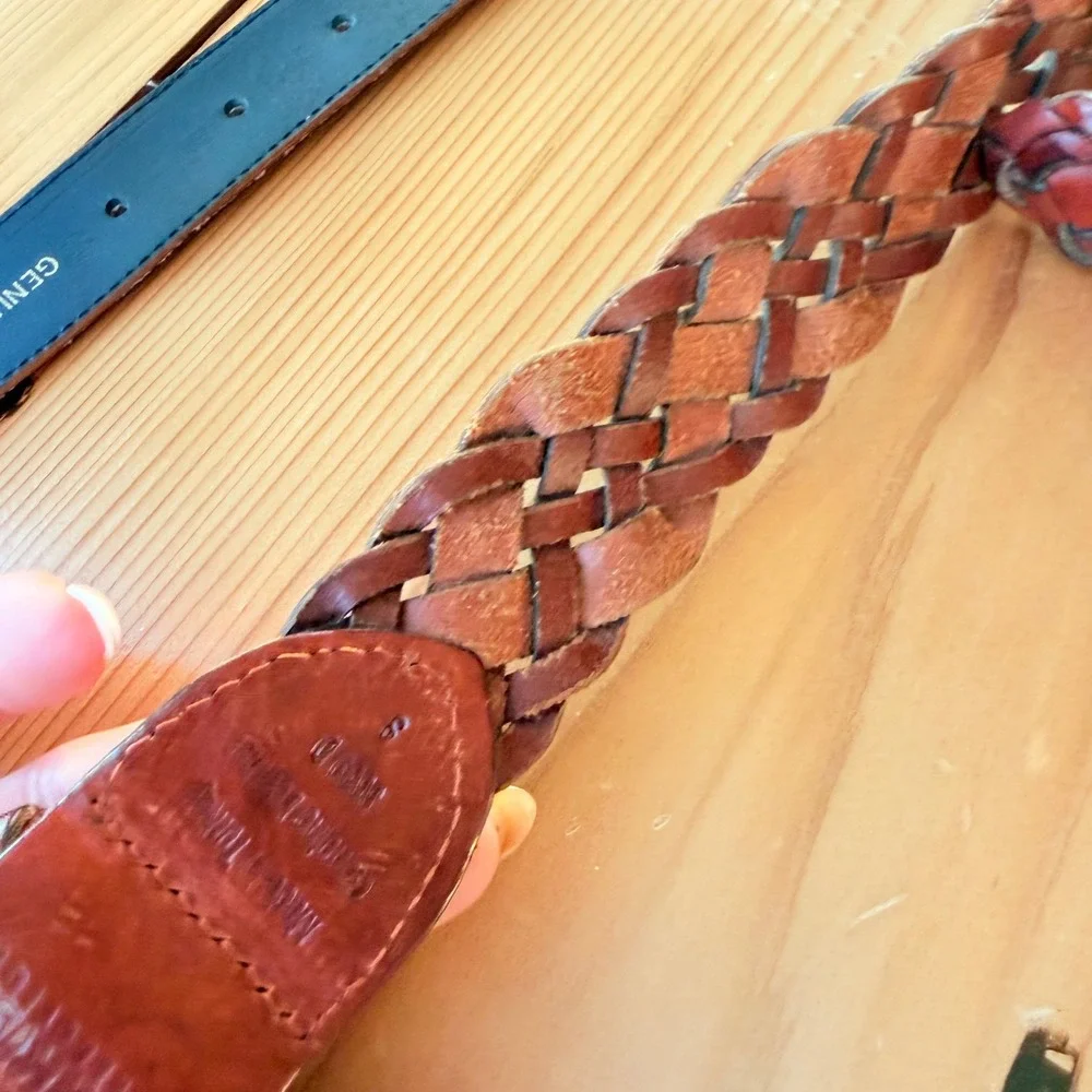 Vintage Turkish Collection Woven‎ Braided Leather Belt